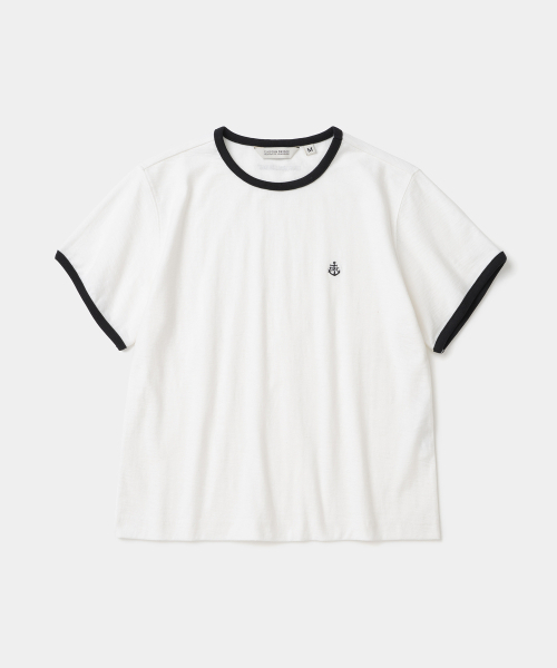 UNIFORM BRIDGE(ユニフォームブリッジ)の「slub ringer s/s t-shirt(womens) off white(Tシャツ/カットソー・レディース・その他・SMALL/MEDIUM)」の1枚目の写真