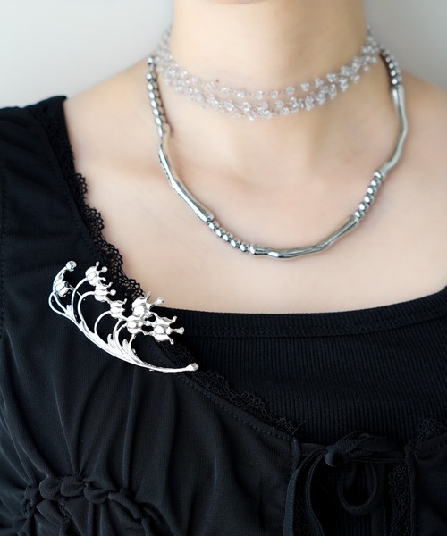 chuclla（チュクラ）の「リリーブーケブローチ cha26s055（ブローチ/コサージュ・レディース・シルバー・FREE）」の10枚目の写真