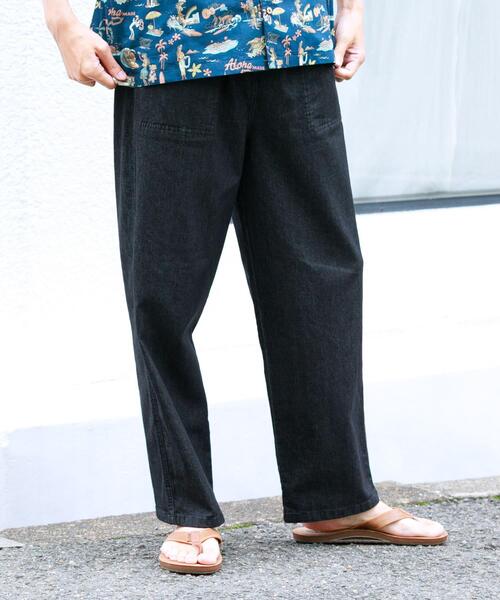 URBAN RESEARCH Sonny Label(アーバンリサーチサニーレーベル)の「接触冷感デニムイージーパンツ(デニムパンツ・メンズ・ライトインディゴブルー/インディゴブルー/ブラック・MEDIUM/LARGE)」の4枚目の写真