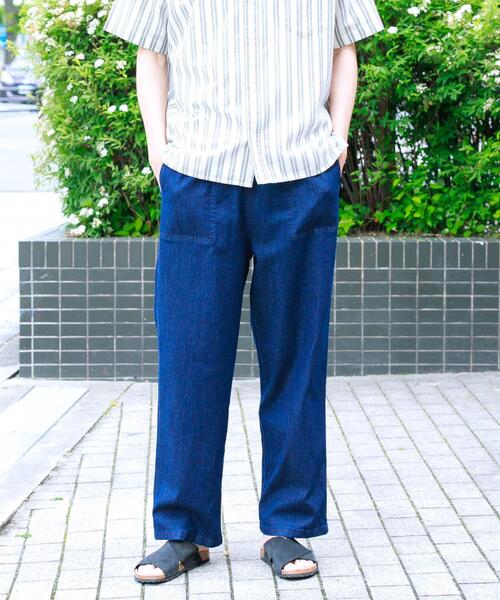 URBAN RESEARCH Sonny Label(アーバンリサーチサニーレーベル)の「接触冷感デニムイージーパンツ(デニムパンツ・メンズ・ライトインディゴブルー/インディゴブルー/ブラック・MEDIUM/LARGE)」の16枚目の写真
