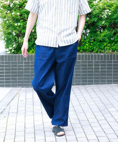 URBAN RESEARCH Sonny Label(アーバンリサーチサニーレーベル)の「接触冷感デニムイージーパンツ(デニムパンツ・メンズ・ライトインディゴブルー/インディゴブルー/ブラック・MEDIUM/LARGE)」の17枚目の写真