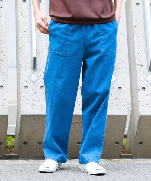 URBAN RESEARCH Sonny Label(アーバンリサーチサニーレーベル)の「接触冷感デニムイージーパンツ(デニムパンツ・メンズ・ライトインディゴブルー/インディゴブルー/ブラック・MEDIUM/LARGE)」の5枚目の写真