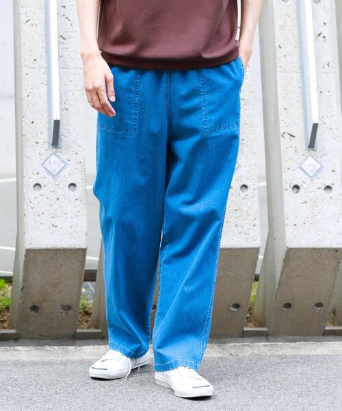 URBAN RESEARCH Sonny Label(アーバンリサーチサニーレーベル)の「接触冷感デニムイージーパンツ(デニムパンツ・メンズ・ライトインディゴブルー/インディゴブルー/ブラック・MEDIUM/LARGE)」の6枚目の写真