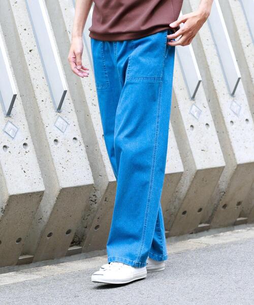 URBAN RESEARCH Sonny Label(アーバンリサーチサニーレーベル)の「接触冷感デニムイージーパンツ(デニムパンツ・メンズ・ライトインディゴブルー/インディゴブルー/ブラック・MEDIUM/LARGE)」の7枚目の写真