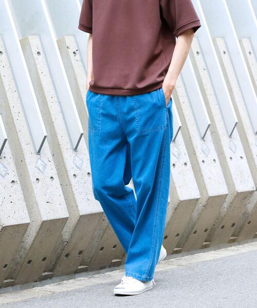 URBAN RESEARCH Sonny Label(アーバンリサーチサニーレーベル)の「接触冷感デニムイージーパンツ(デニムパンツ・メンズ・ライトインディゴブルー/インディゴブルー/ブラック・MEDIUM/LARGE)」の8枚目の写真
