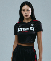 エステティッククラブクロップジャージTシャツ(BLACK)