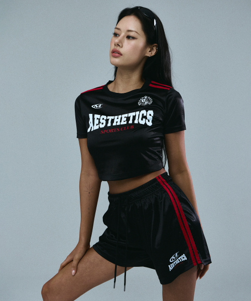 MIHAK(ミハク)の「エステティッククラブクロップジャージTシャツ(BLACK)(Tシャツ/カットソー・レディース・その他・1/2)」の5枚目の写真