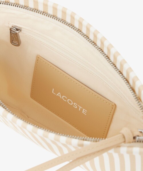 LACOSTE(ラコステ)の「サマーパック ストライプクラッチバッグ(クラッチバッグ・レディース・ナチュラル・FREE)」の4枚目の写真