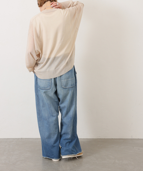 JOURNAL STANDARD LUXE(ジャーナルスタンダード ラックス)の「11OZデニム ペインターパンツ(デニムパンツ・レディース・ブルー・MEDIUM/SMALL)」の3枚目の写真