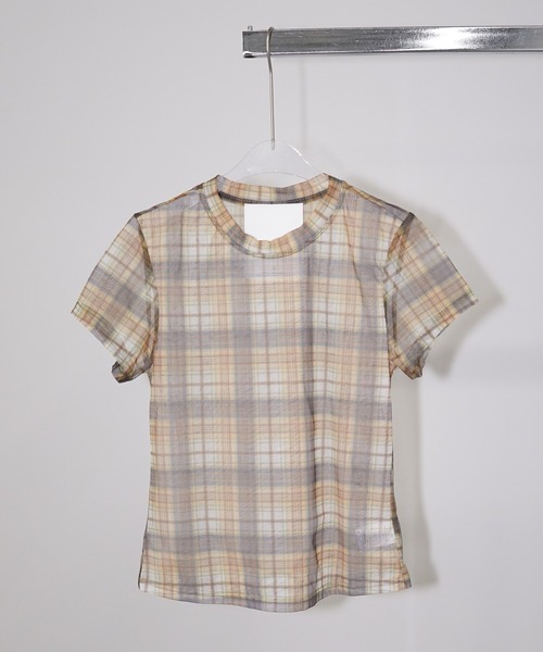 chuclla(チュクラ)の「チェックコンパクトトップス chw26s278(Tシャツ/カットソー・レディース・イエロー・FREE)」の14枚目の写真