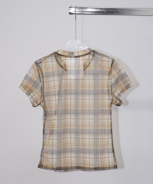 chuclla(チュクラ)の「チェックコンパクトトップス chw26s278(Tシャツ/カットソー・レディース・イエロー・FREE)」の15枚目の写真