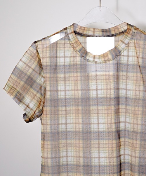 chuclla(チュクラ)の「チェックコンパクトトップス chw26s278(Tシャツ/カットソー・レディース・イエロー・FREE)」の16枚目の写真