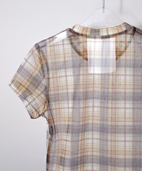 chuclla(チュクラ)の「チェックコンパクトトップス chw26s278(Tシャツ/カットソー・レディース・イエロー・FREE)」の18枚目の写真