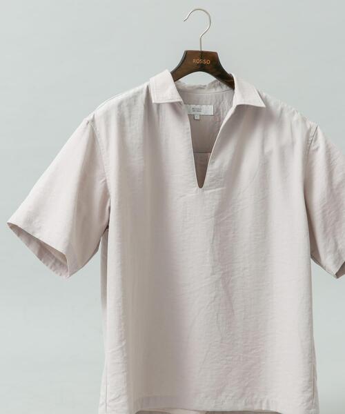 URBAN RESEARCH ROSSO MEN(アーバンリサーチロッソメン)の「『セットアップ対応』『防シワ/速乾』ドライイージースキッパーシャツ(シャツ/ブラウス・メンズ・ベージュ系その他/ネイビー/ブラック/チャコールグレー・MEDIUM/LARGE)」の1枚目の写真