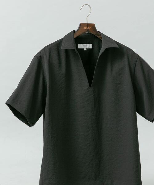 URBAN RESEARCH ROSSO MEN(アーバンリサーチロッソメン)の「『セットアップ対応』『防シワ/速乾』ドライイージースキッパーシャツ(シャツ/ブラウス・メンズ・ベージュ系その他/ネイビー/ブラック/チャコールグレー・MEDIUM/LARGE)」の2枚目の写真