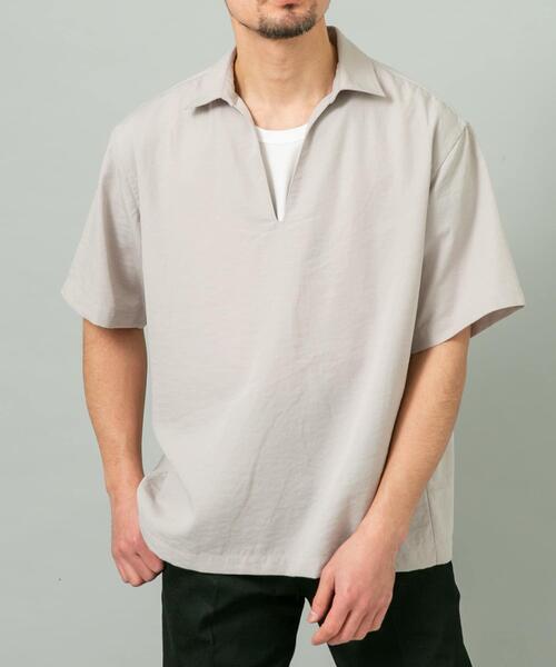 URBAN RESEARCH ROSSO MEN(アーバンリサーチロッソメン)の「『セットアップ対応』『防シワ/速乾』ドライイージースキッパーシャツ(シャツ/ブラウス・メンズ・ベージュ系その他/ネイビー/ブラック/チャコールグレー・MEDIUM/LARGE)」の17枚目の写真
