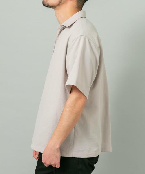 URBAN RESEARCH ROSSO MEN(アーバンリサーチロッソメン)の「『セットアップ対応』『防シワ/速乾』ドライイージースキッパーシャツ(シャツ/ブラウス・メンズ・ベージュ系その他/ネイビー/ブラック/チャコールグレー・MEDIUM/LARGE)」の18枚目の写真