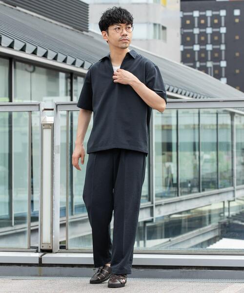 URBAN RESEARCH ROSSO MEN(アーバンリサーチロッソメン)の「『セットアップ対応』『防シワ/速乾』ドライイージースキッパーシャツ(シャツ/ブラウス・メンズ・ベージュ系その他/ネイビー/ブラック/チャコールグレー・MEDIUM/LARGE)」の5枚目の写真