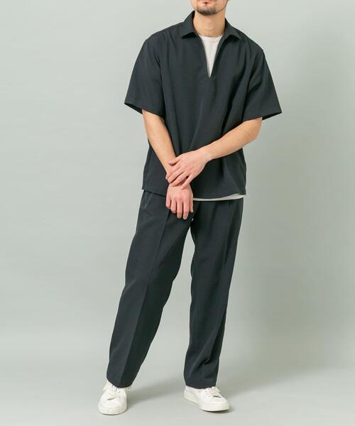 URBAN RESEARCH ROSSO MEN(アーバンリサーチロッソメン)の「『セットアップ対応』『防シワ/速乾』ドライイージースキッパーシャツ(シャツ/ブラウス・メンズ・ベージュ系その他/ネイビー/ブラック/チャコールグレー・MEDIUM/LARGE)」の9枚目の写真