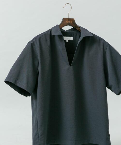 URBAN RESEARCH ROSSO MEN(アーバンリサーチロッソメン)の「『セットアップ対応』『防シワ/速乾』ドライイージースキッパーシャツ(シャツ/ブラウス・メンズ・ベージュ系その他/ネイビー/ブラック/チャコールグレー・MEDIUM/LARGE)」の10枚目の写真