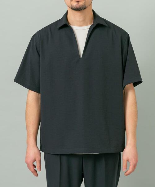 URBAN RESEARCH ROSSO MEN(アーバンリサーチロッソメン)の「『セットアップ対応』『防シワ/速乾』ドライイージースキッパーシャツ(シャツ/ブラウス・メンズ・ベージュ系その他/ネイビー/ブラック/チャコールグレー・MEDIUM/LARGE)」の11枚目の写真