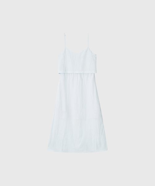 LOOKAST(ルックキャスト)の「イボンレイヤードVネックスリーブレスドレス_スカイブルー(ワンピース・レディース・スカイブルー・SMALL/MEDIUM)」の3枚目の写真