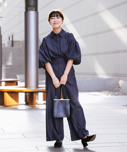 Sirin(シリン)の「≪セットアップ可≫ デニムワイドパンツ【2サイズ展開】(デニムパンツ・レディース・ブルー/ネイビー・XS/S)」の15枚目の写真