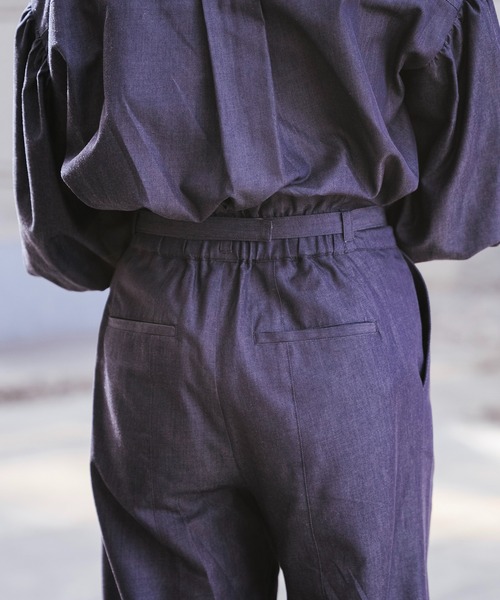 Sirin(シリン)の「≪セットアップ可≫ デニムワイドパンツ【2サイズ展開】(デニムパンツ・レディース・ブルー/ネイビー・XS/S)」の10枚目の写真
