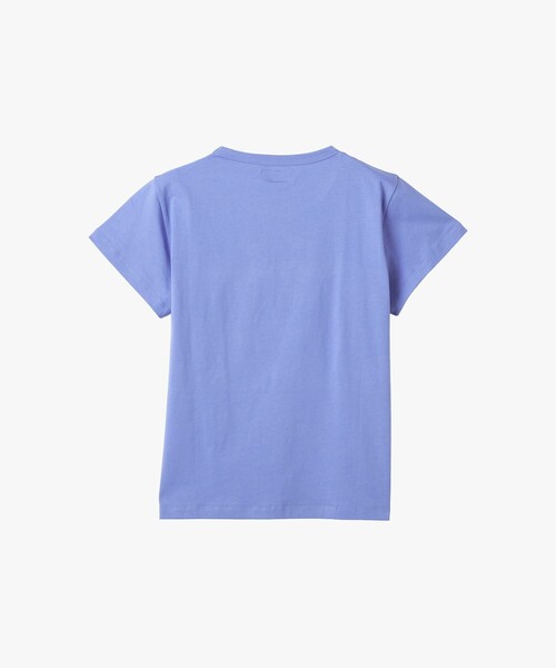 agnes b.(アニエスベー)の「"b."ロゴ ハート プリント コットン 半袖 Tシャツ "Brando"(Tシャツ/カットソー・レディース・ブルー・1/2/3)」の2枚目の写真