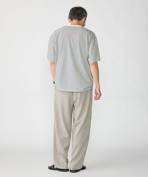 SHIPS(シップス)の「AIRTOWNE: ボーダー Tシャツ(Tシャツ/カットソー・メンズ・ホワイト/ブラウン・MEDIUM/LARGE/X-LARGE)」の5枚目の写真