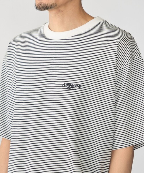 SHIPS(シップス)の「AIRTOWNE: ボーダー Tシャツ(Tシャツ/カットソー・メンズ・ホワイト/ブラウン・MEDIUM/LARGE/X-LARGE)」の11枚目の写真