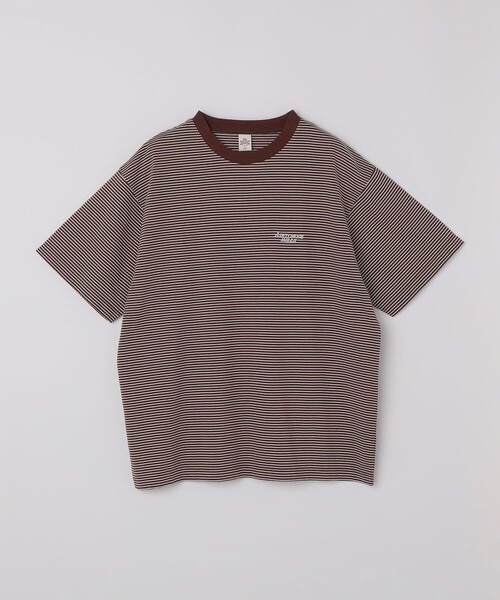 SHIPS(シップス)の「AIRTOWNE: ボーダー Tシャツ(Tシャツ/カットソー・メンズ・ホワイト/ブラウン・MEDIUM/LARGE/X-LARGE)」の12枚目の写真