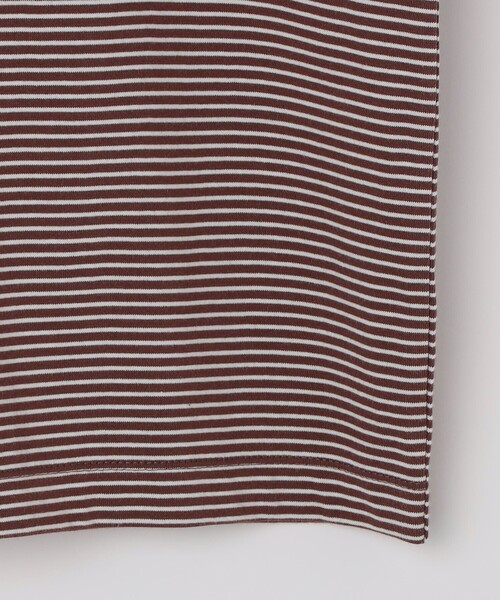 SHIPS(シップス)の「AIRTOWNE: ボーダー Tシャツ(Tシャツ/カットソー・メンズ・ホワイト/ブラウン・MEDIUM/LARGE/X-LARGE)」の17枚目の写真