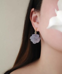 jolie minette/ボリューム フリル キラキラ ピアス/アレルギー対応サージカルステンレス