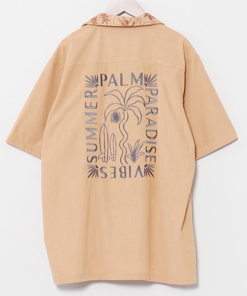 Kahiko（カヒコ）の「【Kahiko】SURF＆Palms メンツァーMEN'Sシャツ（シャツ/ブラウス・メンズ・ブルー/ネイビー/ベージュ・FREE）」の4枚目の写真