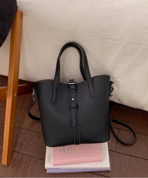 2way シンプルショルダーバック 肩掛けバック/ハンドバック/上品