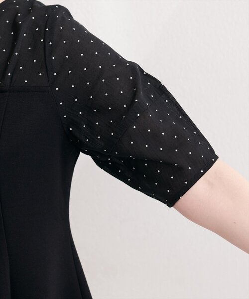 natural couture（ナチュラルクチュール）の「シアーペプラムトップス（Tシャツ/カットソー・レディース・ピンク/ベージュ/サックスブルー/オフホワイト/ブラック・FREE）」の20枚目の写真
