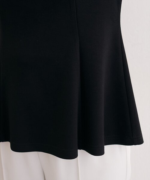 natural couture（ナチュラルクチュール）の「シアーペプラムトップス（Tシャツ/カットソー・レディース・ピンク/ベージュ/サックスブルー/オフホワイト/ブラック・FREE）」の21枚目の写真