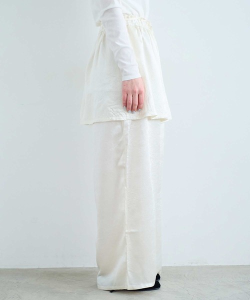 I am I in fact...(アイアムアイインファクト)の「CREAM PANTS(その他パンツ・レディース・アイボリー/ブラック/サックスブルー・FREE)」の19枚目の写真