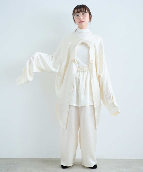 I am I in fact...(アイアムアイインファクト)の「CREAM PANTS(その他パンツ・レディース・アイボリー・FREE)」の3枚目の写真