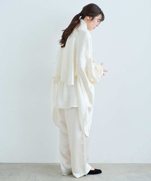 I am I in fact...(アイアムアイインファクト)の「CREAM PANTS(その他パンツ・レディース・アイボリー/ブラック/サックスブルー・FREE)」の17枚目の写真