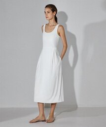 BACK OPEN BALLOON DRESS_IVORY