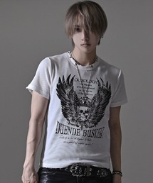 RUDOL（ルドル）の「『RUDOL/ルドル』ネックレス付き半袖Tシャツ TCサーマルネックレス付きグランジ半袖TEE（Tシャツ/カットソー）」