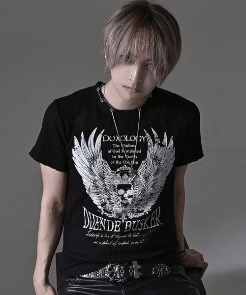 RUDOL/ネックレス付 半袖Tシャツ TC — футболка с коротким рукавом и съемным кулоном