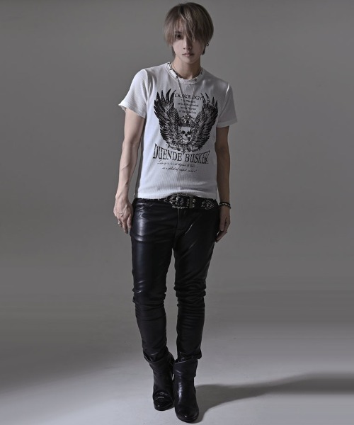 RUDOL(ルドル)の「『RUDOL/ルドル』ネックレス付き半袖Tシャツ TCサーマルネックレス付きグランジ半袖TEE(Tシャツ/カットソー・メンズ・ブラック/ホワイト・L/M)」の11枚目の写真