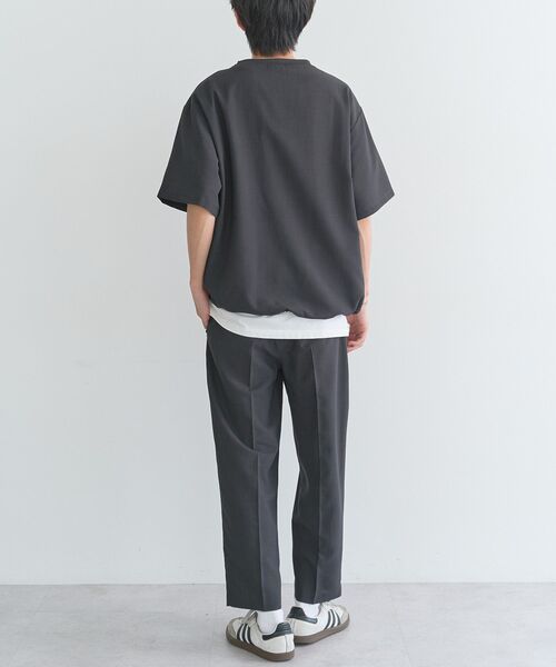 CRAFT STANDARD BOUTIQUE(クラフトスタンダードブティック)の「接触冷感/吸水速乾/UVカット Fluxaire 半袖シャツプルオーバー(Tシャツ/カットソー・メンズ・グレイッシュベージュ/ネイビー/ブラック/チャコールグレー・M/L)」の10枚目の写真