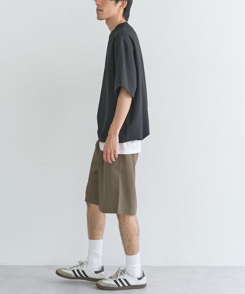CRAFT STANDARD BOUTIQUE(クラフトスタンダードブティック)の「接触冷感/吸水速乾/UVカット Fluxaire 半袖シャツプルオーバー(Tシャツ/カットソー・メンズ・グレイッシュベージュ/ネイビー/ブラック/チャコールグレー・M/L)」の15枚目の写真