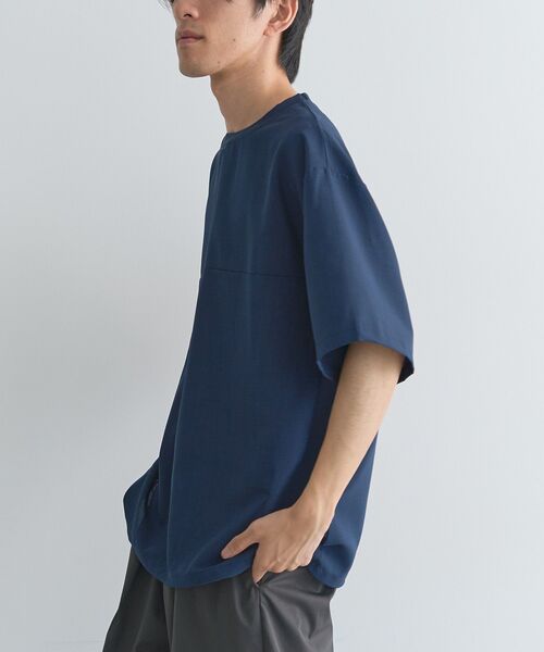 CRAFT STANDARD BOUTIQUE(クラフトスタンダードブティック)の「接触冷感/吸水速乾/UVカット Fluxaire 半袖シャツプルオーバー(Tシャツ/カットソー・メンズ・グレイッシュベージュ/ネイビー/ブラック/チャコールグレー・M/L)」の18枚目の写真