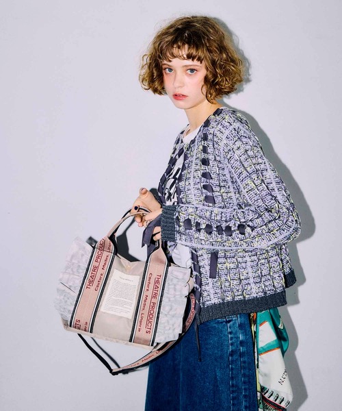 THEATRE PRODUCTS(シアタープロダクツ)の「【THEATRE PRODUCTS×Cepica】テムズフリルメッシュ2WAYトートバッグ(ショルダーバッグ・レディース・ブラック/グレー/ブルー・FREE)」の18枚目の写真