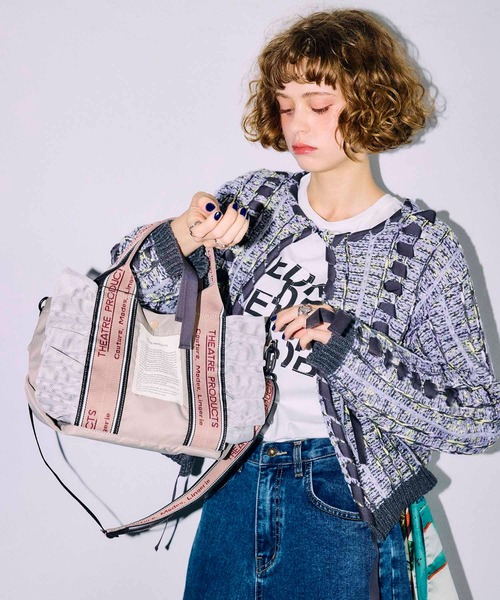 THEATRE PRODUCTS(シアタープロダクツ)の「【THEATRE PRODUCTS×Cepica】テムズフリルメッシュ2WAYトートバッグ(ショルダーバッグ・レディース・ブラック/グレー/ブルー・FREE)」の20枚目の写真